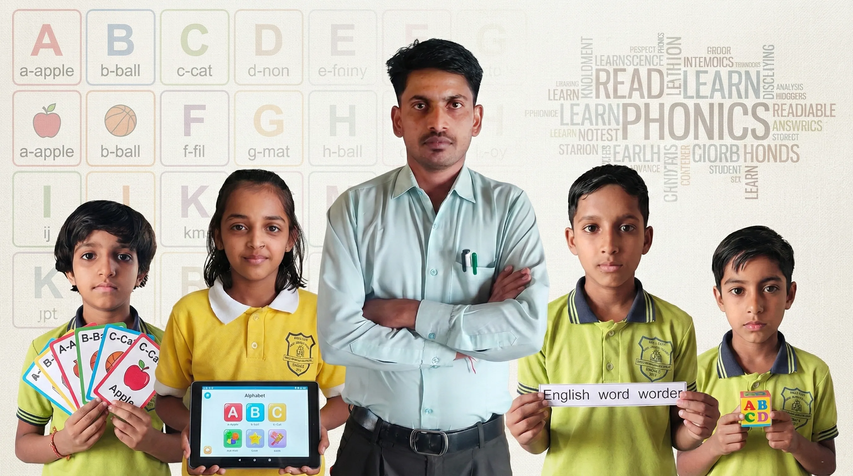 Students with Headmaster